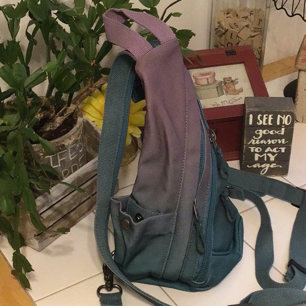 ‘KL928’ Canvas Sling/Crossbody NWOT (#7) - Picture 3 of 11